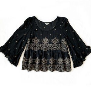 American Eagle Cotton Peasant Top Size Small